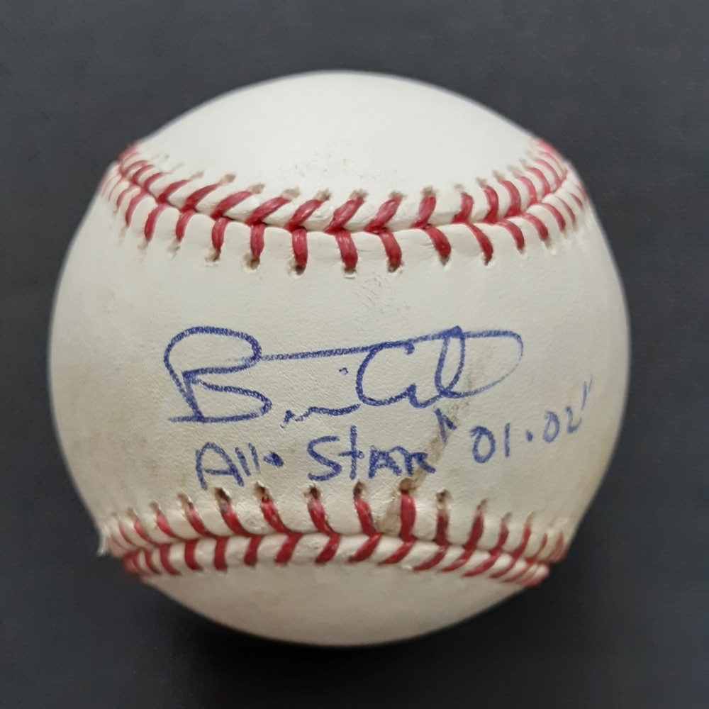 MLB all star Brian Giles signed baseball Padres Indians Pirates Autograph